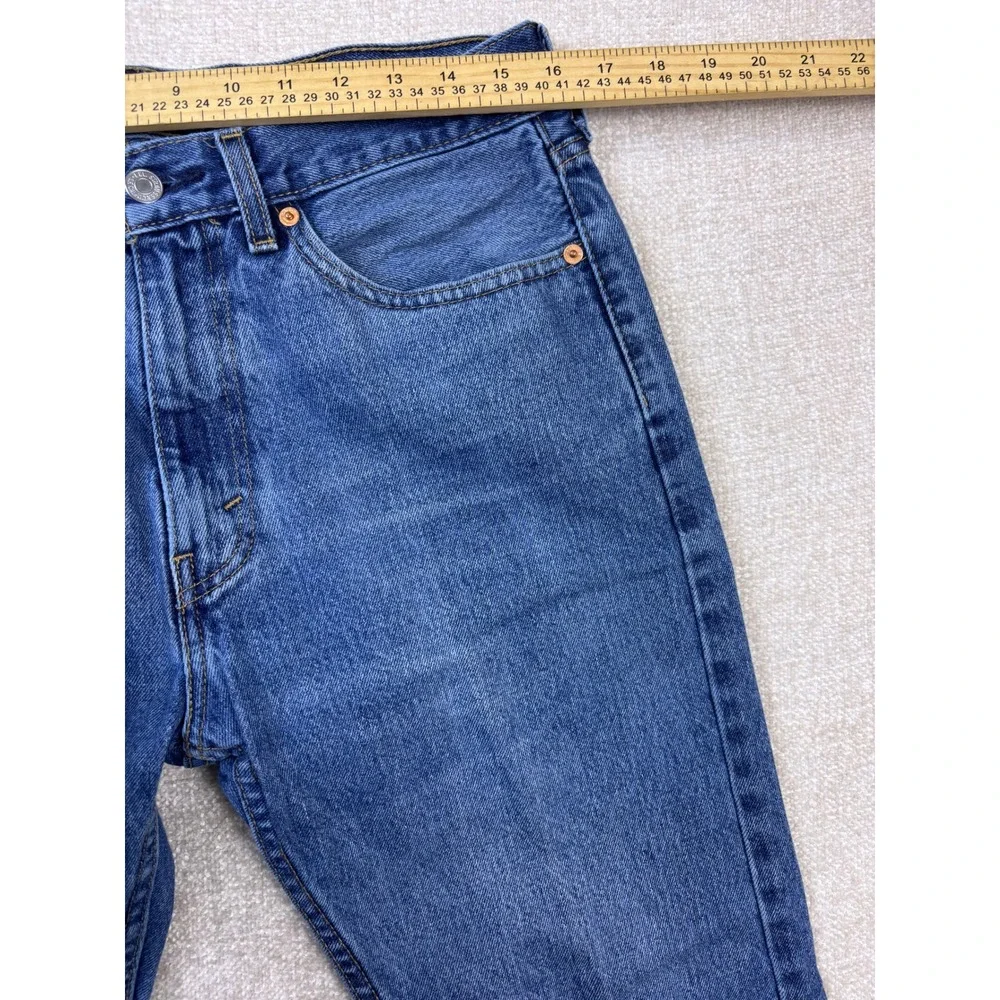 Levis 505 Regular Fit Straight Leg Jeans Mens 33x30 Blue Denim 00505-4891